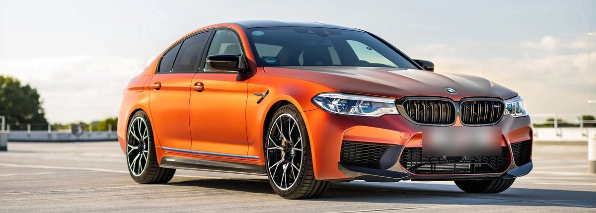 BMW M5 F90 fitted with carbon fibre parts